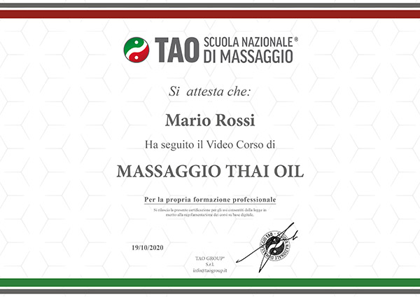 attestato demo corso massaggio thai oil