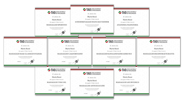 collage-attestati-10-corsi attestati corso massaggiatore alta formazione